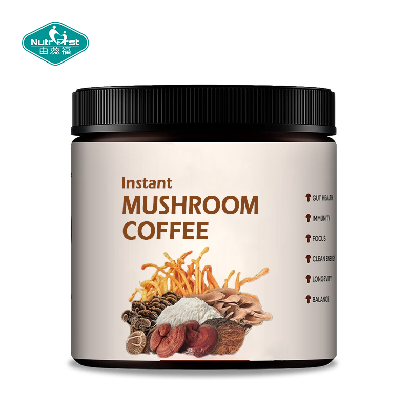 6 hongos verdes superalimento polvo inmune melena de león Reishi Cordyceps Chaga cola de pavo mezcla de extracto de Maitake