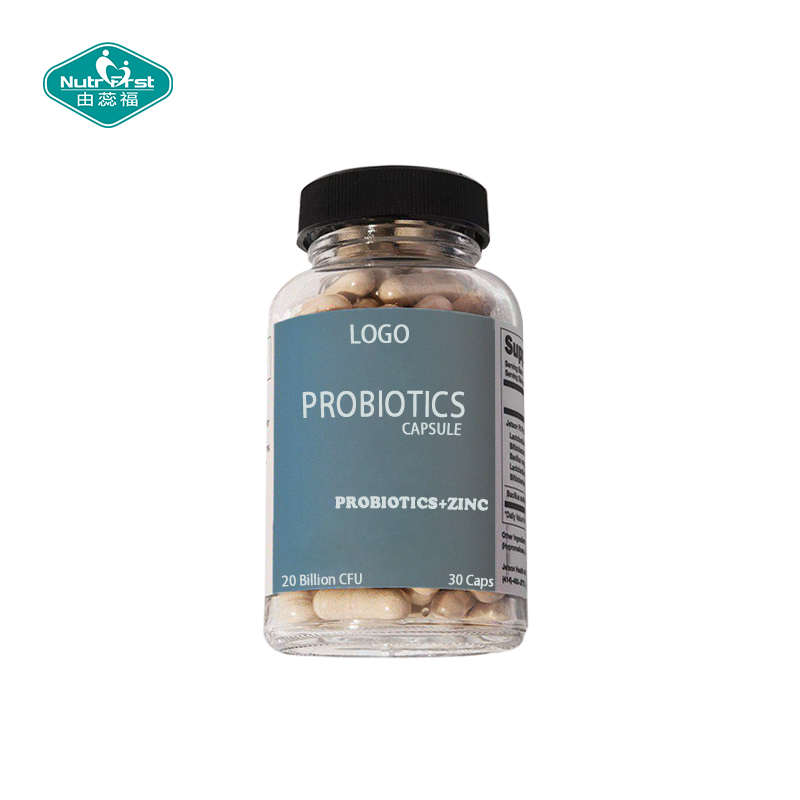 Digestive System Probiotics Supplements 20 Billion CFU Multi-strains Probiotics Capsule with Vitamin C D Zinc
