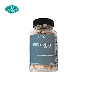 Suplementos de probióticos para el sistema digestivo 20 mil millones de CFU Cápsula de probióticos de múltiples cepas con vitamina CD Zinc