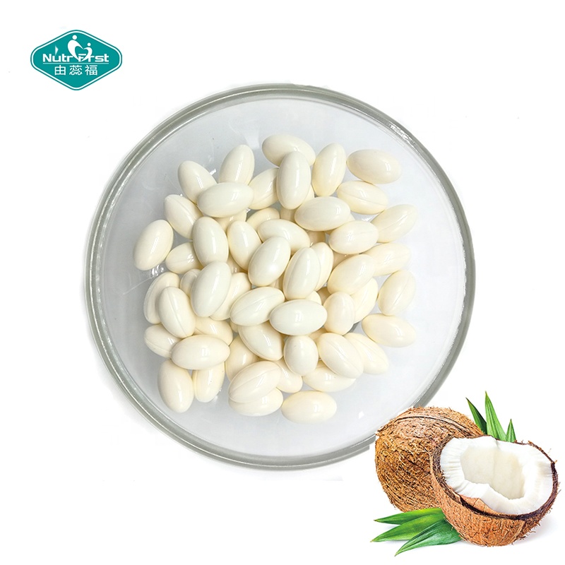 Suplementos para la salud Biotina 5000 mcg Aceite de coco virgen prensado en frío Resveratrol Cápsula para el cuidado de la piel Gel suave