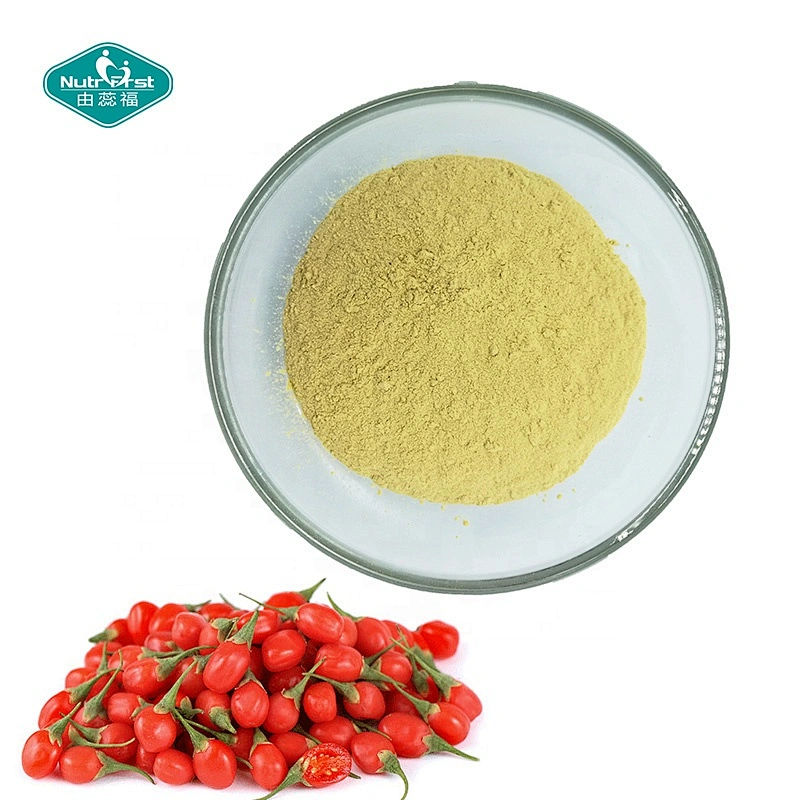 Nutrifirst Raw Material Herb Medecine Wolfberry Peptide 25% Anthocyanin Black Goji Berry Fruit Extract Powder