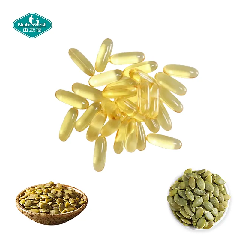 Nutrifirst Pumpkin Seed Oil Softgel Dietary Supplement Weight Management Improving Digestion Boosts Immune System Capsule Bulk