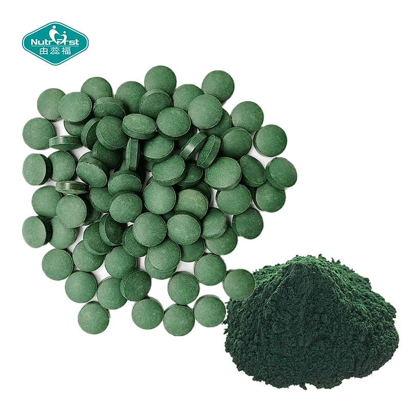 Nutrifirst China Factory Organic Certified Herb Supplement Spirulina Pills Spirulina Tablets in Bulk