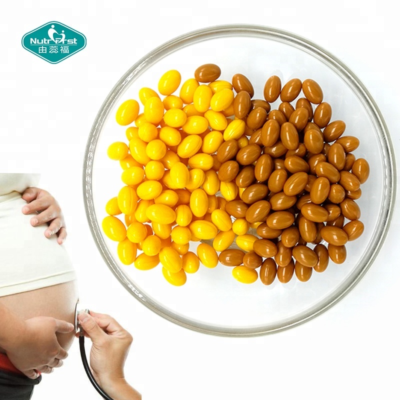 OEM Manufacturer Customer Customized Women Prenatal Supplements Folic Acid Soft Capsules in Bulk