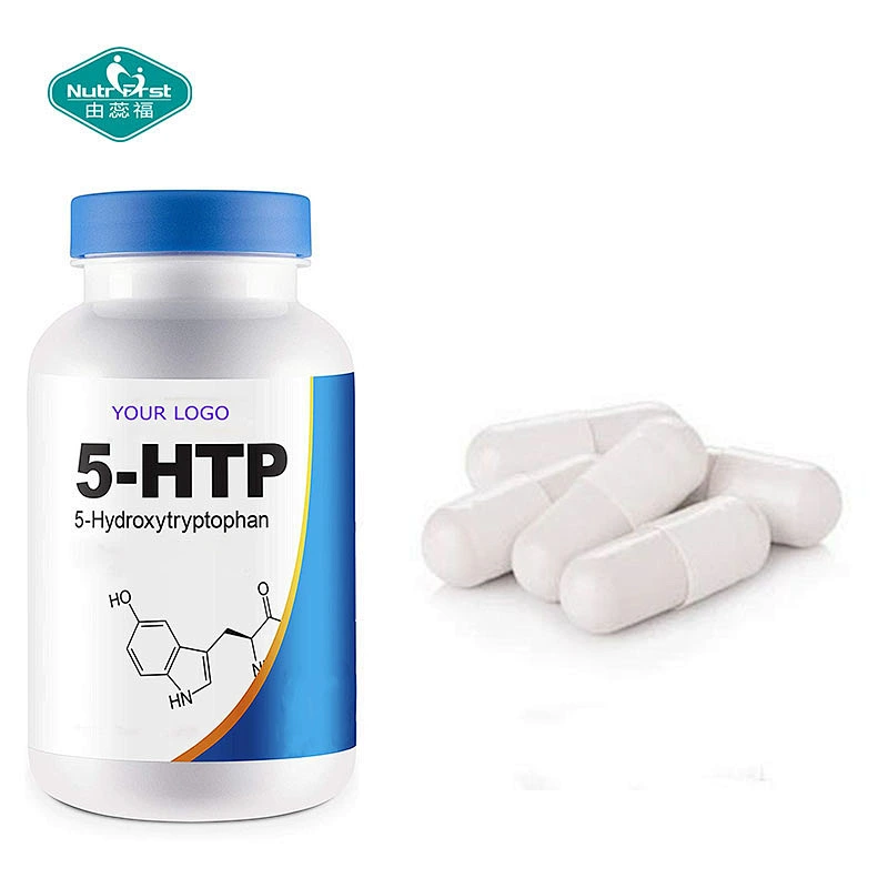Fórmula a medida Suplementos de apoyo para el estado de ánimo y el sueño 5-HTP Vitamina B6 Cápsulas de 5-hidroxitriptófano con L-triptófano