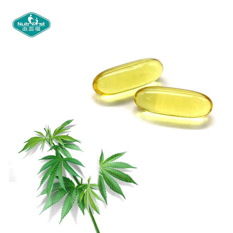 Nutrifirst OEM Customized Logo Female Hormones Soft Gel Capsules 500mg 1000mg Hemp Seed Oil Softgel in Bulk
