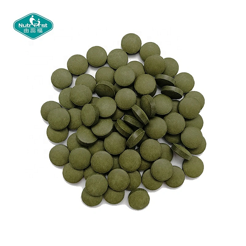 Clorella orgánica a granel 100% pura personalizada y polvo/cápsula/tableta de espirulina con precio de fábrica