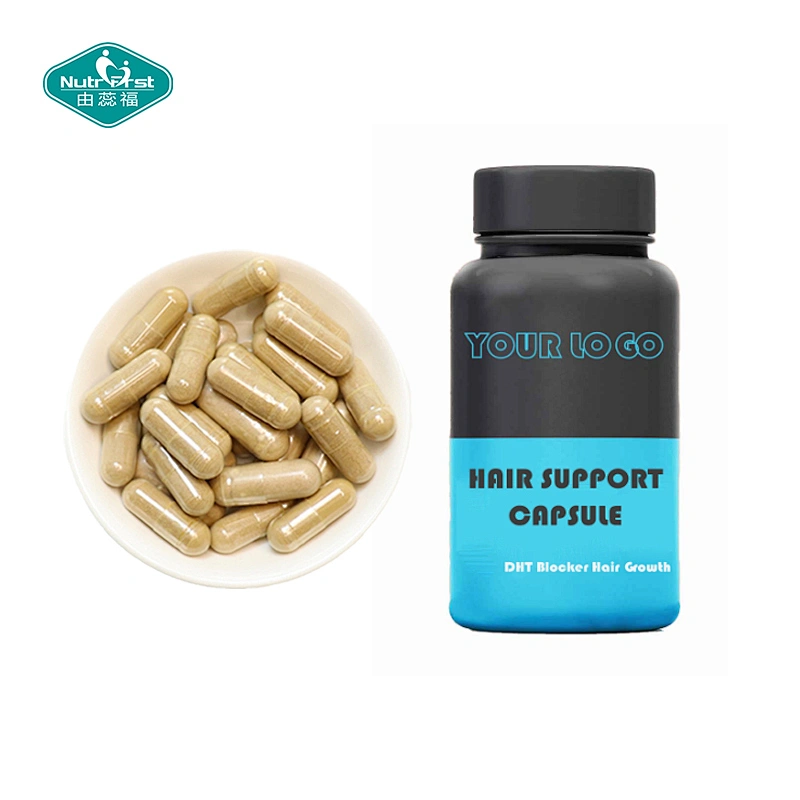 Suplementos para el crecimiento del cabello Beta Sitosterol havegrass Nettles Leaf Pygeum Extracto de cápsula para cabello más grueso y fuerte