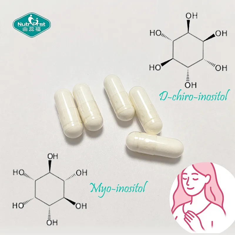 Nutrifirst OEM Women Wellness Formula Suplemento Myo & D-Chiro Inositol Complex Cápsulas con folato y vitamina D