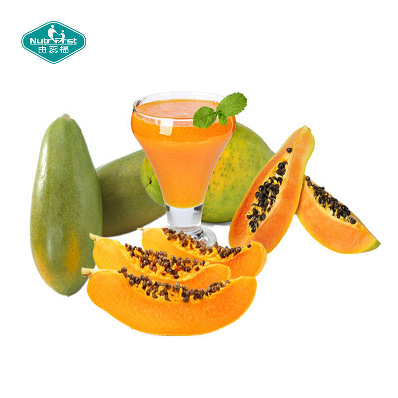 Free Sample Nutrifirst Customer Customized Organic Frozen Dried Papaya Extract Great Flavor Powder for Drinks Instant Powder