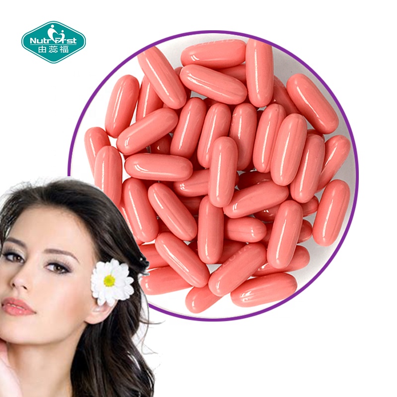 Cápsulas de proteína de colágeno para blanquear la piel de marca privada 500mg1000mg cápsula blanda de colágeno a granel para antienvejecimiento