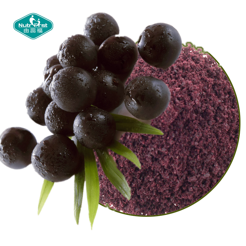Nutrifirst Factory Supply Free Sample Organic Freeze Dried Acai Berry Fruit Powder Acai Juice Powder