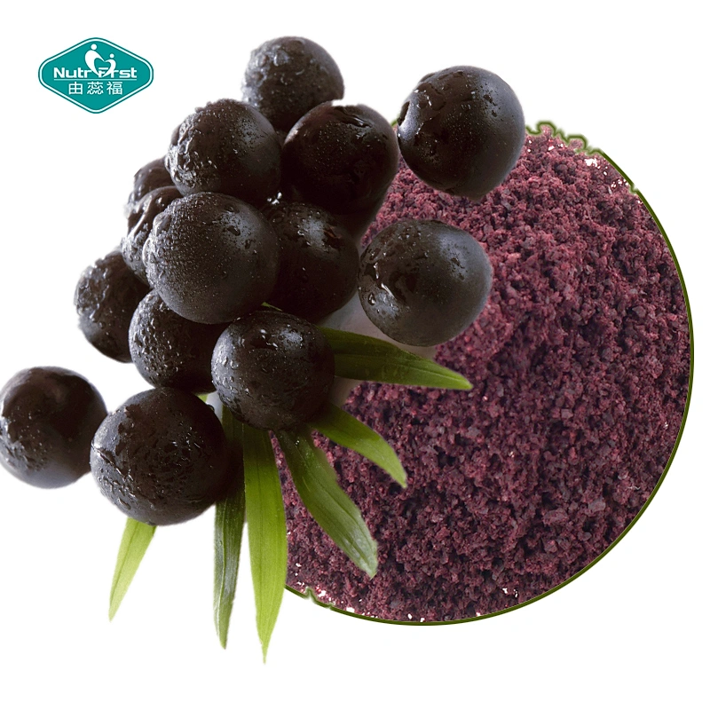 Nutrifirst Factory Supply Free Sample Organic Freeze Dried Acai Berry Fruit Powder Acai Juice Powder