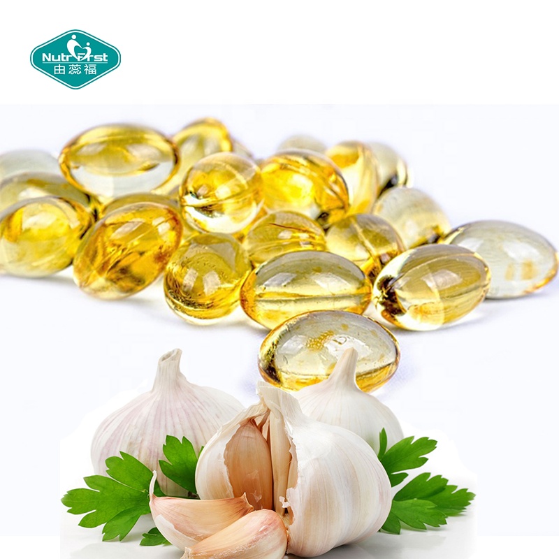 Cápsulas blandas de aceite de ajo esencial de suplemento de ajo Allium Sativum de etiqueta personalizada para mejorar la inmunidad