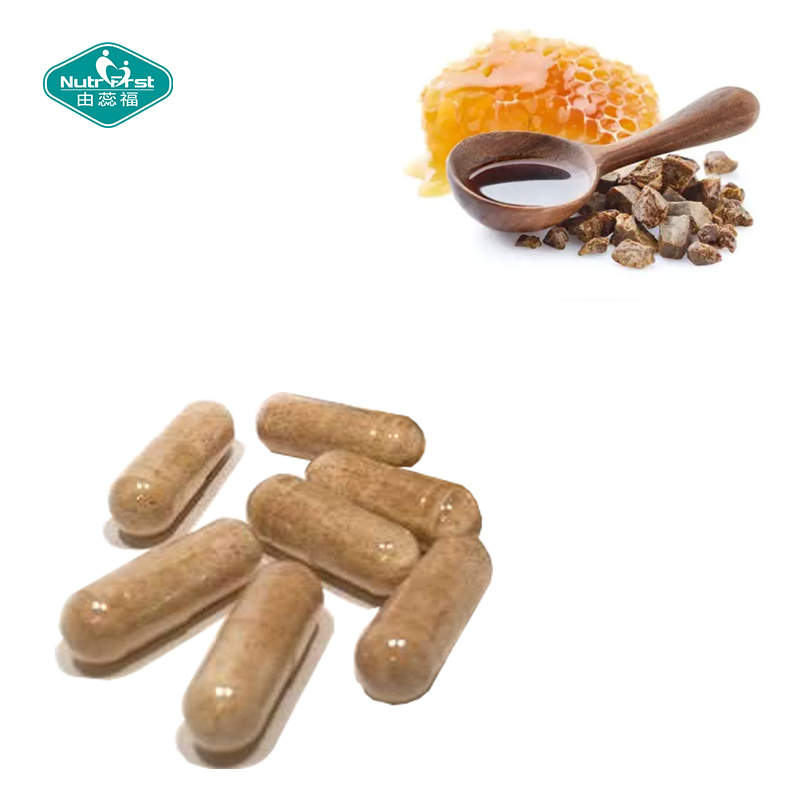 Cápsula natural del vegano del propóleo de la abeja del extracto del propóleo del grado superior de la etiqueta privada del OEM para la salud inmune