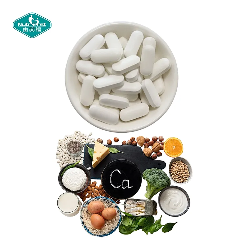 Manufacture OEM Strong Bones Teeth and Muscle Function Calcium Tablets