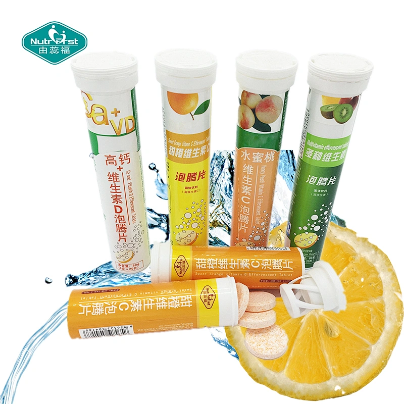 Bespoke Formulation Vitamin Supplements Health Drinks Multi-vitamin Effervescent Tablet 1000mg With Customized Package
