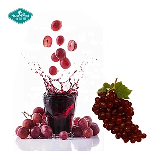 Venta al por mayor de grado alimenticio orgánico 100% puro liofilizado extracto de uva jugo de fruta en polvo soluble en agua