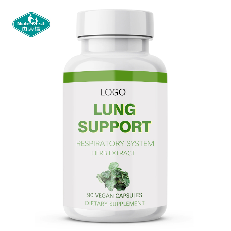 OEM Private Logo Herbal Extract Lung Health Strong Respiratory System Horehound Magnolia Mullein Lungwort Vegan Caspule