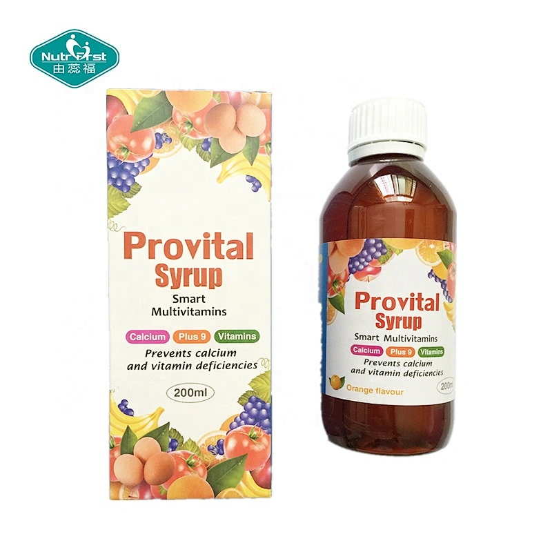 Nutrifirts, venta al por mayor, aceite de pescado con sabor a naranja, emulsión Omega 3, jarabe líquido de aceite de hígado de bacalao para niños