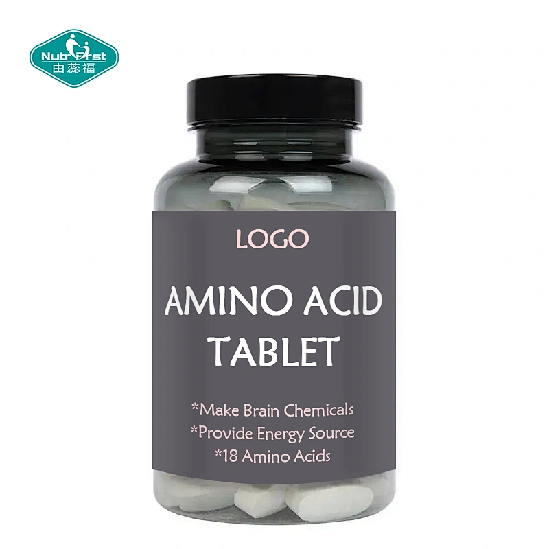 Nutrifirst modificó la tableta personalizada de la mezcla de aminoácidos BCAA EAA para la salud del cabello y las uñas de la piel para la salud del cerebro