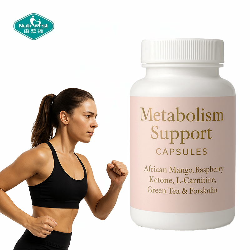 Cápsulas OEM de apoyo al metabolismo con mango africano, cetona de frambuesa, L-carnitina, té verde y forskolina