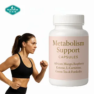 Cápsulas OEM de apoyo al metabolismo con mango africano, cetona de frambuesa, L-carnitina, té verde y forskolina
