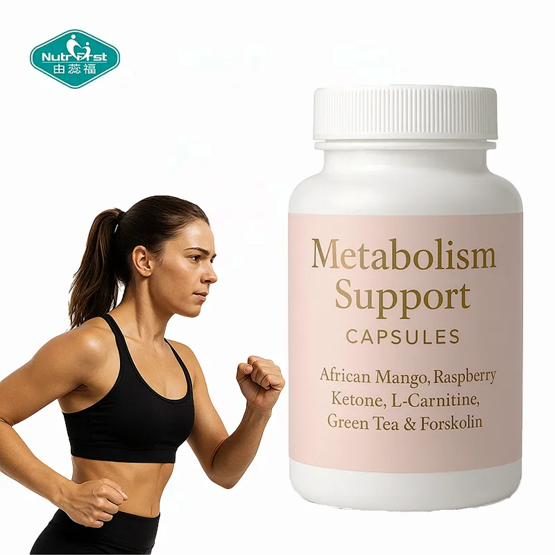 Cápsulas OEM de apoyo al metabolismo con mango africano, cetona de frambuesa, L-carnitina, té verde y forskolina