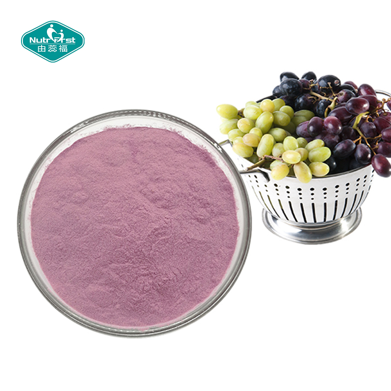Venta al por mayor de grado alimenticio orgánico 100% puro liofilizado extracto de uva jugo de fruta en polvo soluble en agua