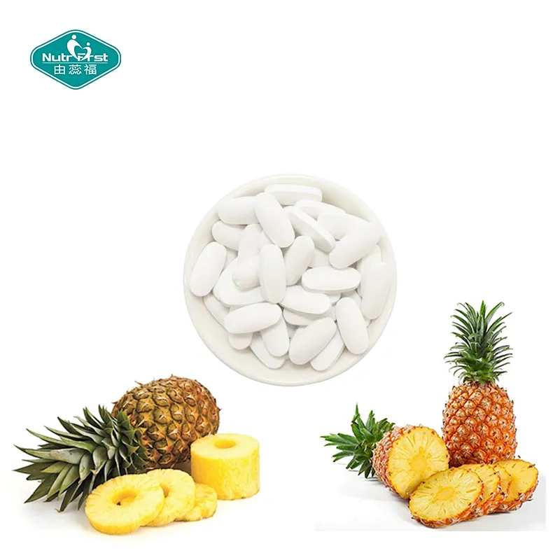 Nutrifirst Custom Customization OEM Improve Joint Pain Supports Healthy Digestion Bromelain Tablets