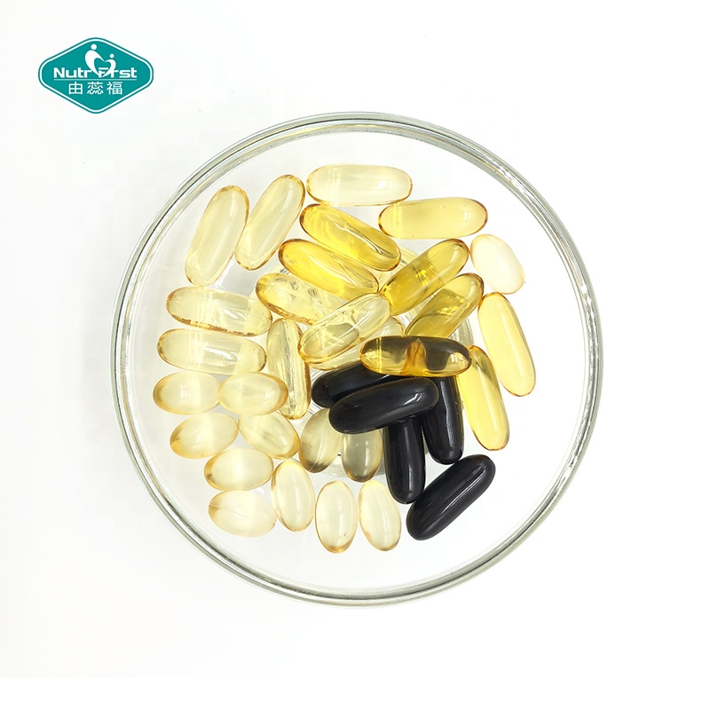 Logotipo personalizado Soporte Inmune Salud del corazón Aceite de pescado Cápsula blanda EPA DHA Omega 3 Cápsula blanda personalizada con paquete a medida