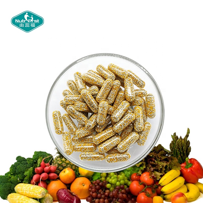 Producto encapsulado de microesferas Suplemento mineral multivitamínico para adultos Cápsula de liberación controlada con vitaminas B de zinc