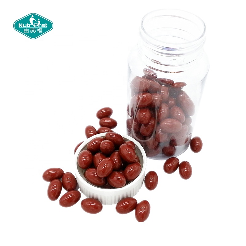 Nutrifirst OEM fabricante vegano antienvejecimiento coenzima Q10 extracto líquido Cápsulas blandas CQ10 con embalaje a medida