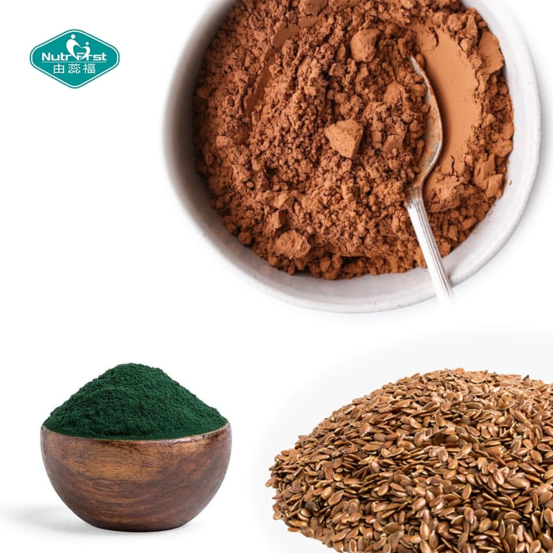 OEM Customized Formulation Protein Blend Flexseed Spirulina Drink Powder for Muscle Recovery