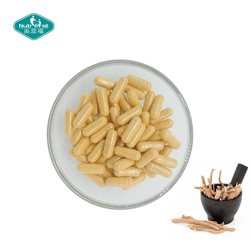 Withania Somnifera Suplemento Ashwagandha Polvo Raíz Cápsula de extracto de hierbas múltiples con complejo de vitamina B