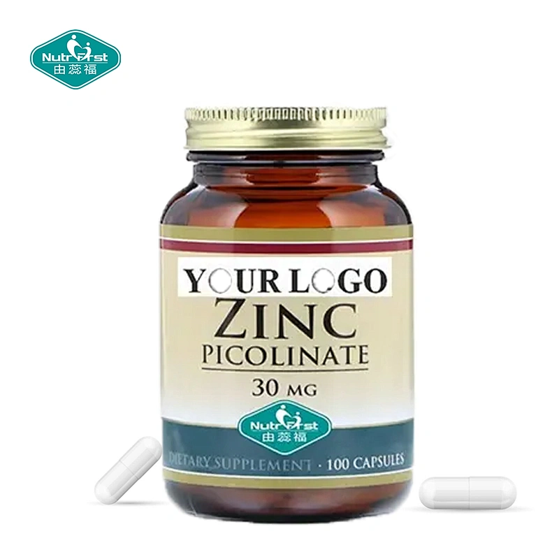 Nutrifirst Customize Formula Skin Care Supplements Zinc Picolinate Capsules for Cellular Regeneration