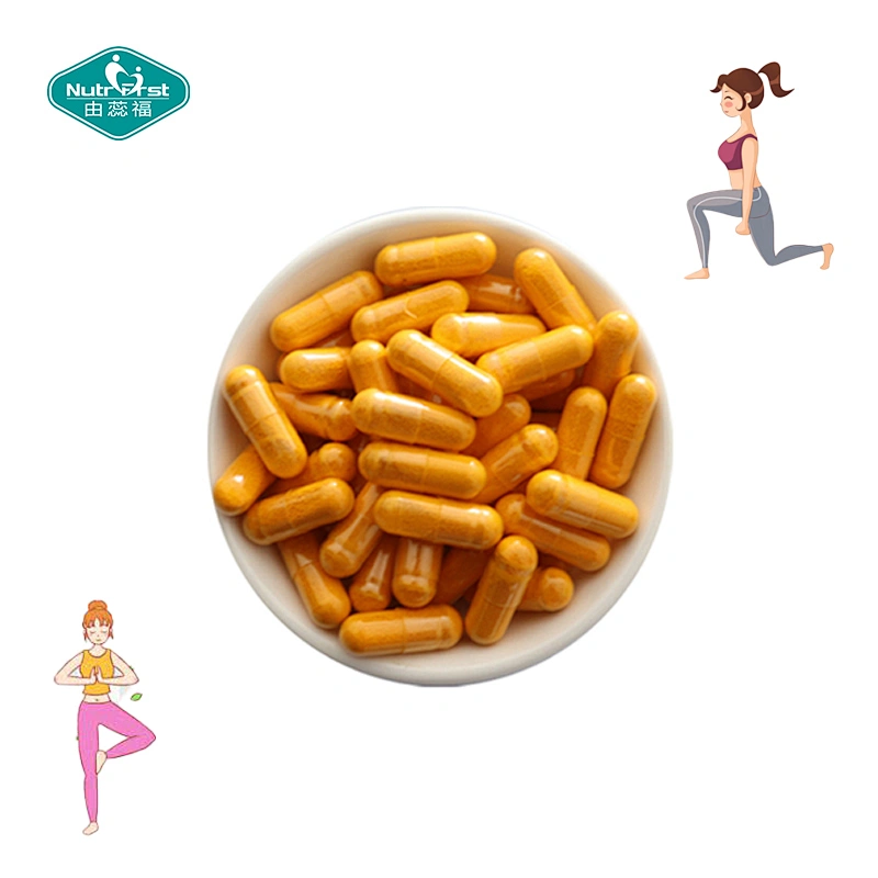 Suplementos para la menopausia femenina Cápsula probiótica de extracto de hierbas con extracto de raíz de cúrcuma de fruta de pimienta negra