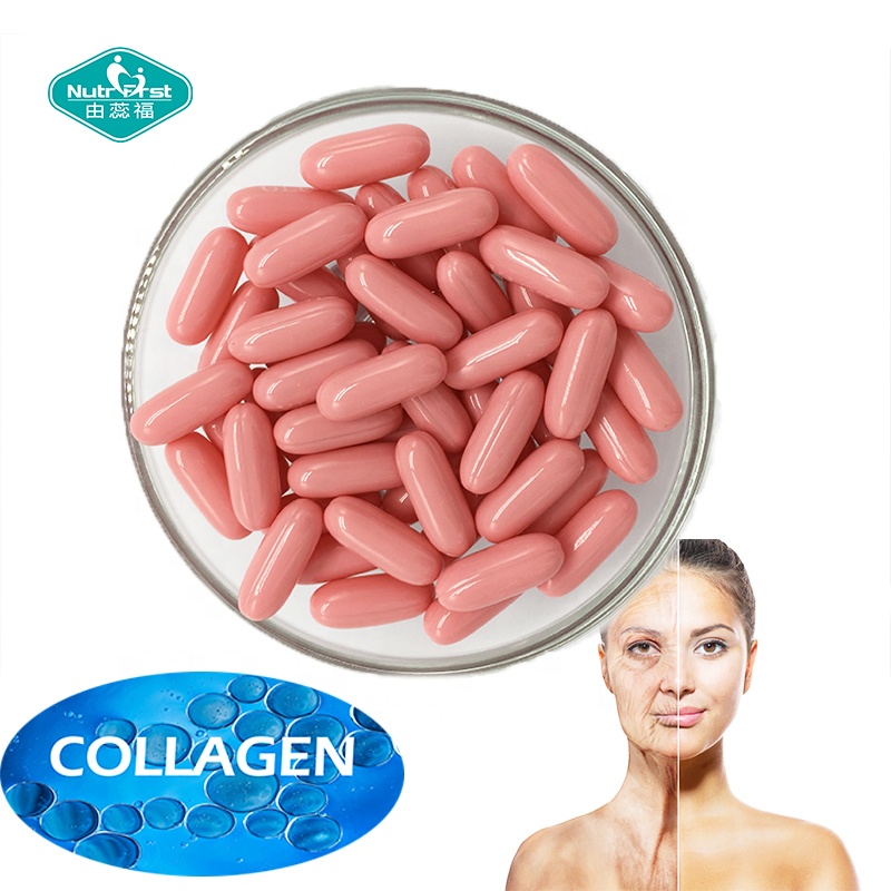 Nutrifirst cápsulas blandas de colágeno personalizadas vitamina c fórmula oem cápsulas para blanquear la piel cápsulas blandas antienvejecimiento
