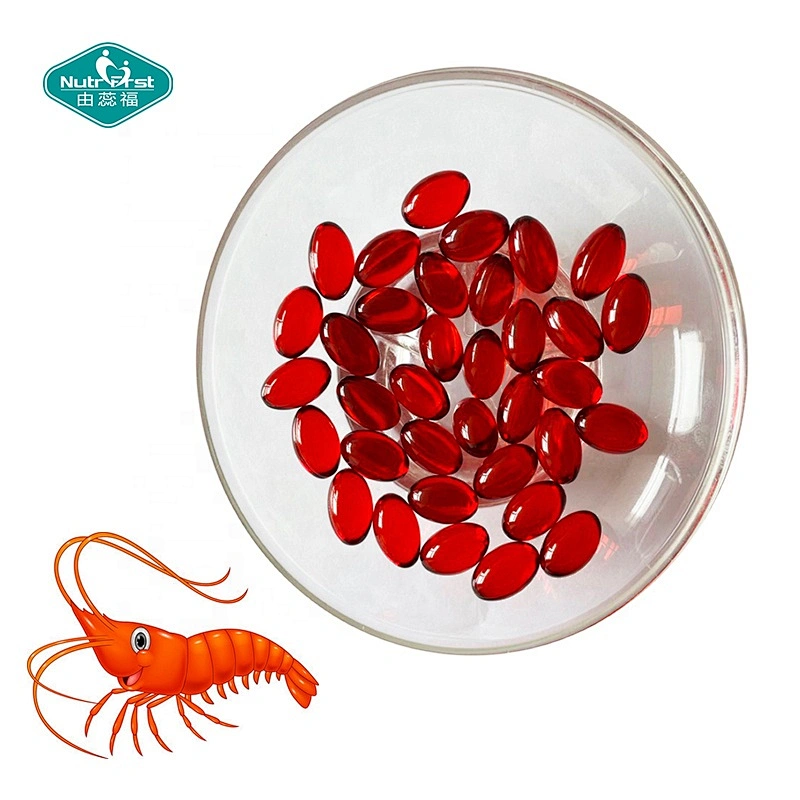 Suplementos personalizados para el cliente Antioxidantes omega 3 Aceite de astaxantina Aceite de krill antártico Cápsula blanda con EPA DHA