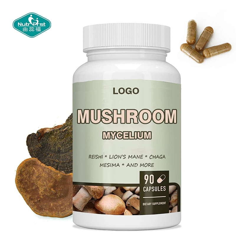 Nutrifirst Wholesale Immune Response Balance 7 Cápsula de extracto de micelio de hongos para la salud inmune
