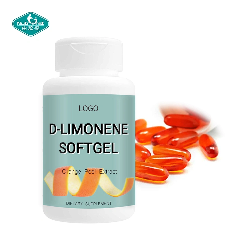 OEM Private Logo Orange Peel Extract 98.5% D-Limonene Vegan Capsule