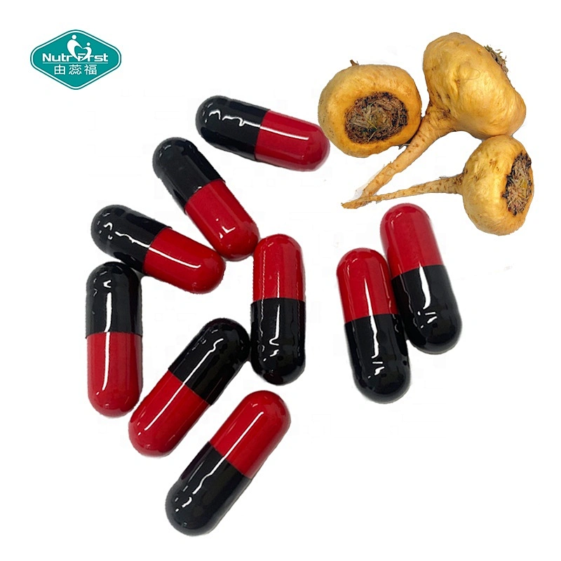 Suplementos para la función reproductiva Nutrifirst Extracto de raíz de Maca negra Cápsulas veganas Píldoras para aumentar la energía