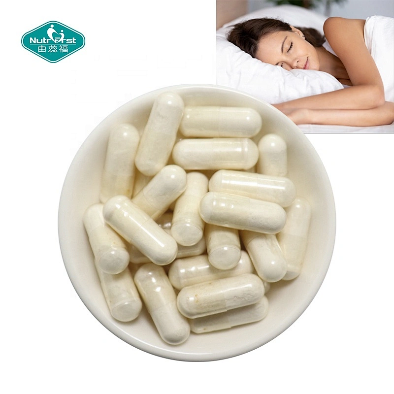 Formulación a medida Suplemento de ayuda para dormir Relax y recuperación Cápsula vegana 5-HTP GABA con embalaje a medida