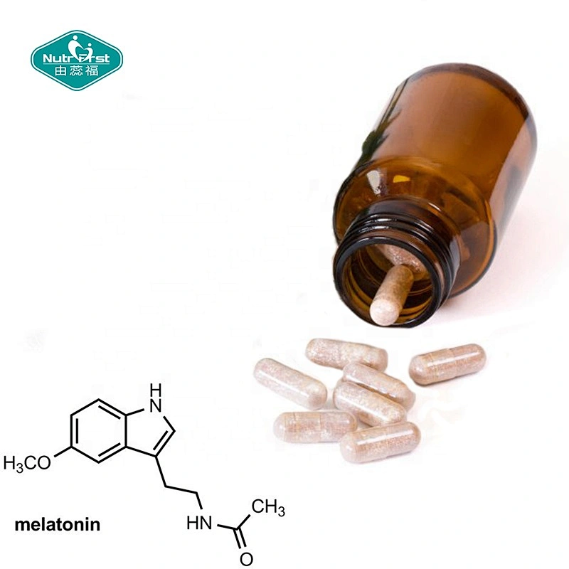 Sleep Improving Herbs Complex Supplements Melatonin Valerian Passion flower Lemon Balm Hops Capsules with GABA