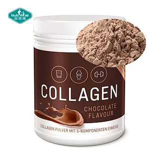 Apoya la piel y las uñas, salud intestinal Colágeno hidrolizado múltiple Proteína de chocolate Vitamina C en polvo