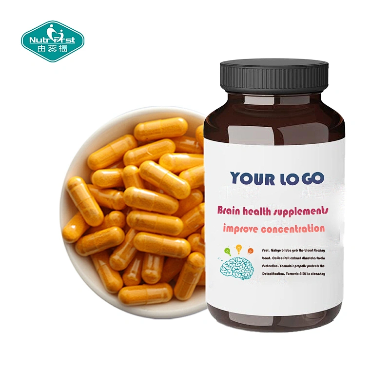 Fórmula neuroprotectora cúrcuma rizoma Ginkgo Gotu Kola Centella asiatica cápsula de extracto de propóleo para mejorar la memoria