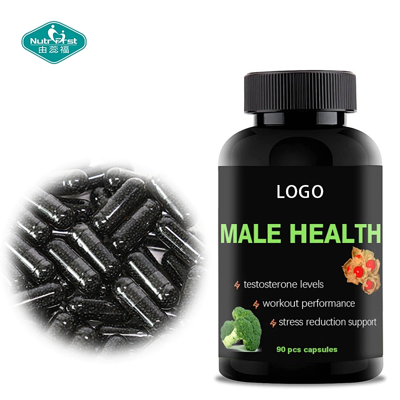 OEM Private Label Male Function Stamina Vitality Support Ashwagandha Shilajit Extract Vegan Capsule with Bespoke Package