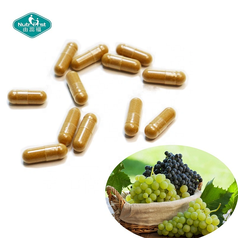 Suplemento de antioxidantes a base de hierbas, Polygonum Cuspidatum, extracto de vino tinto, cápsulas de polvo de resveratrol para blanquear la piel