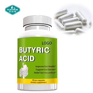 OEM Private Label Intestinal Health Support Butyrate Butyric Acid Vegan Capsule