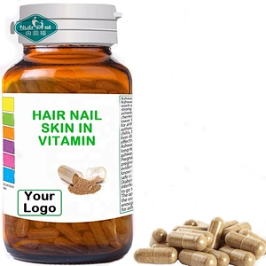 Suplemento de belleza de fórmula personalizada, cápsula de mezcla de extracto de hierbas de biotina multihierbas para la piel de las uñas del cabello